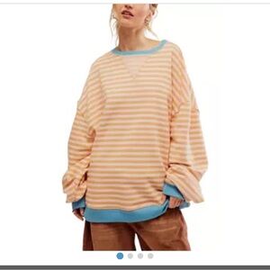 NWOT - We The Free Classic Striped Crewneck - SM